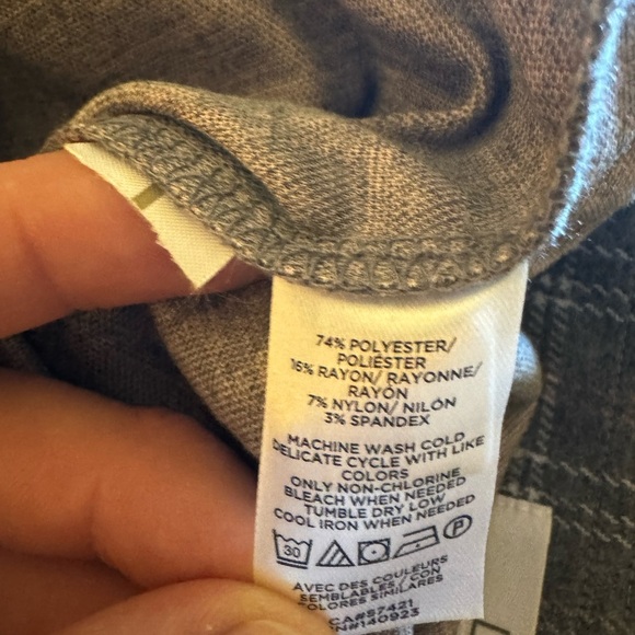 Loft Grey plaid trousers #plaidpants - Picture 4 of 4